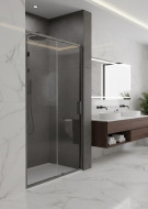 Душевая дверь раздвижная CL307QG-110 оружейная сталь Душевая дверь раздвижная CL307QG-110 оружейная сталь